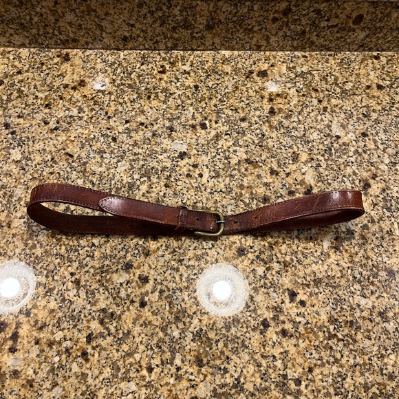 Calvin Klein Accessories - Vintage Calvin Klein 1970’s Brown Saddle Leather Belt L